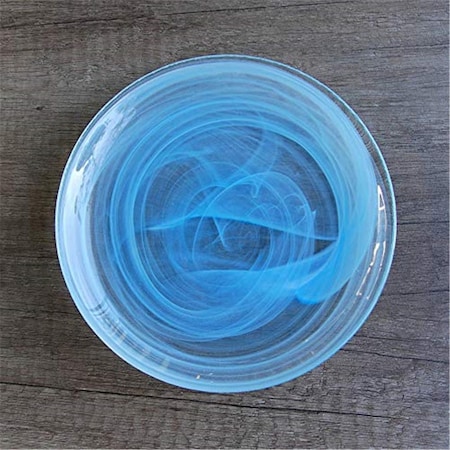 American Granby Red Pomegranate  Nuage 6.5 in. Canape Aqua Plates - Set of 2 2810-6